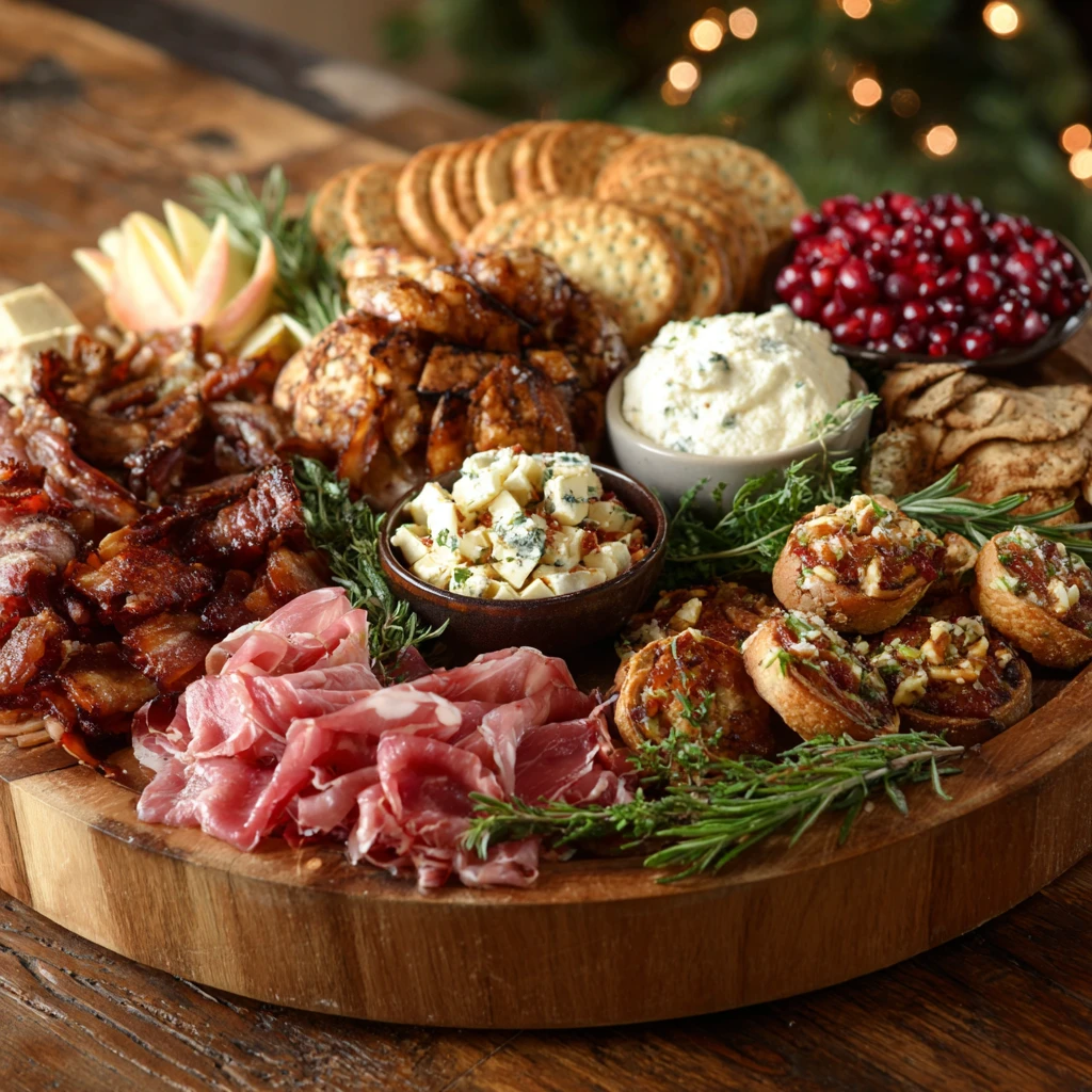 Christmas appetizer platter