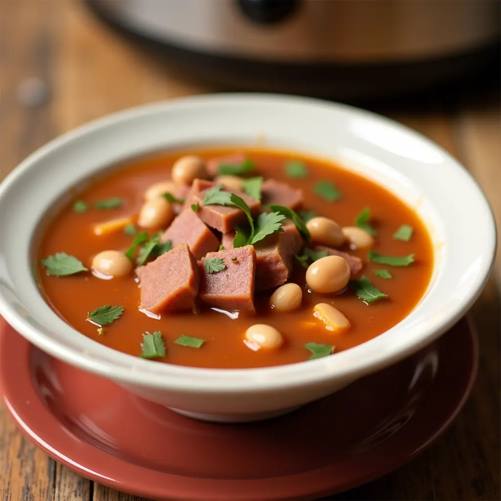 Crockpot Ham & Bean Soup