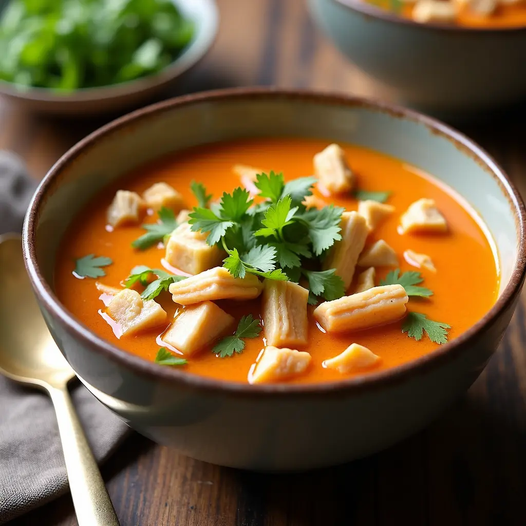 Crockpot Thai Coconut Chicken Soup