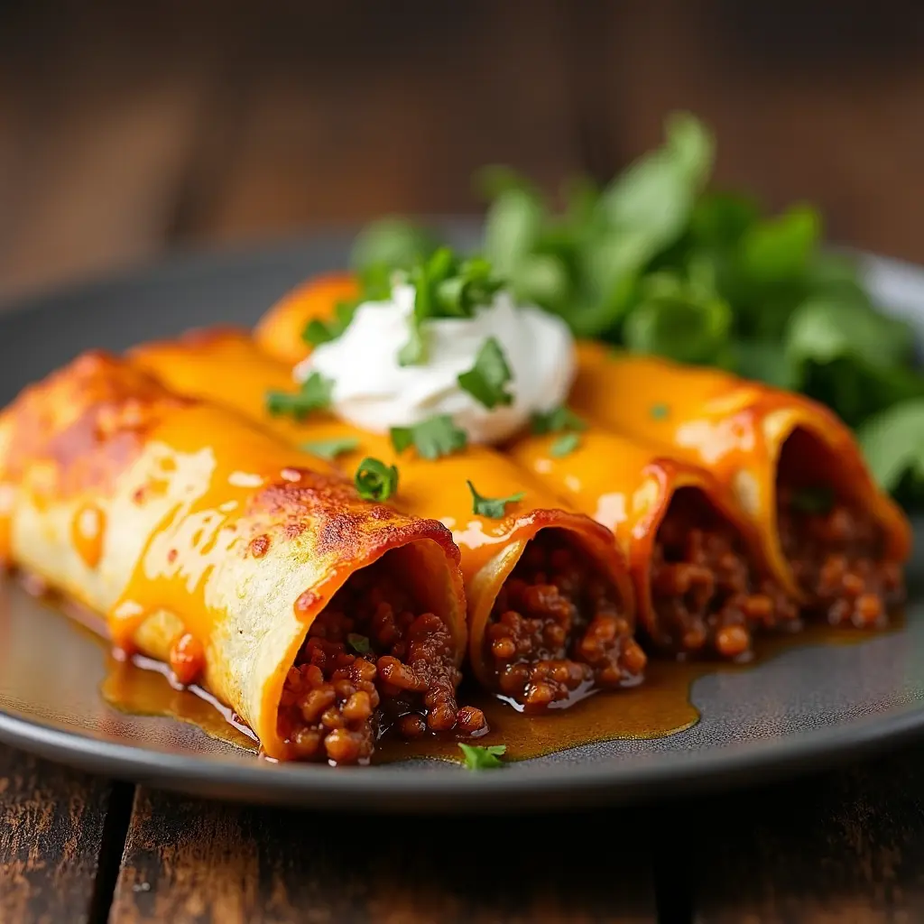 Easy Ground Beef Enchiladas