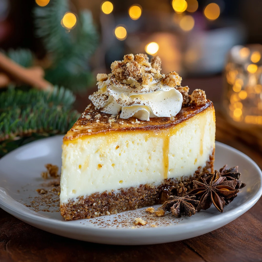 Eggnog Cheesecake with Rum and Spices Recipe