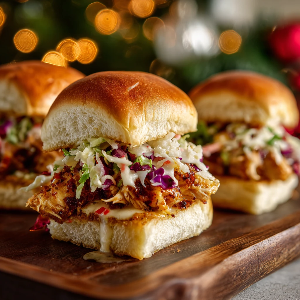 Festive Bang Bang Chicken Sliders Recipe