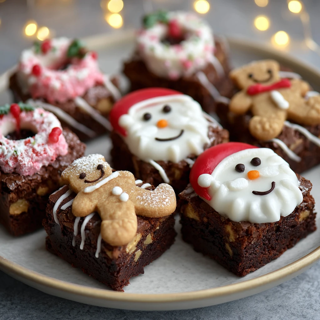 Festive Christmas Brownie Shapes Recipe