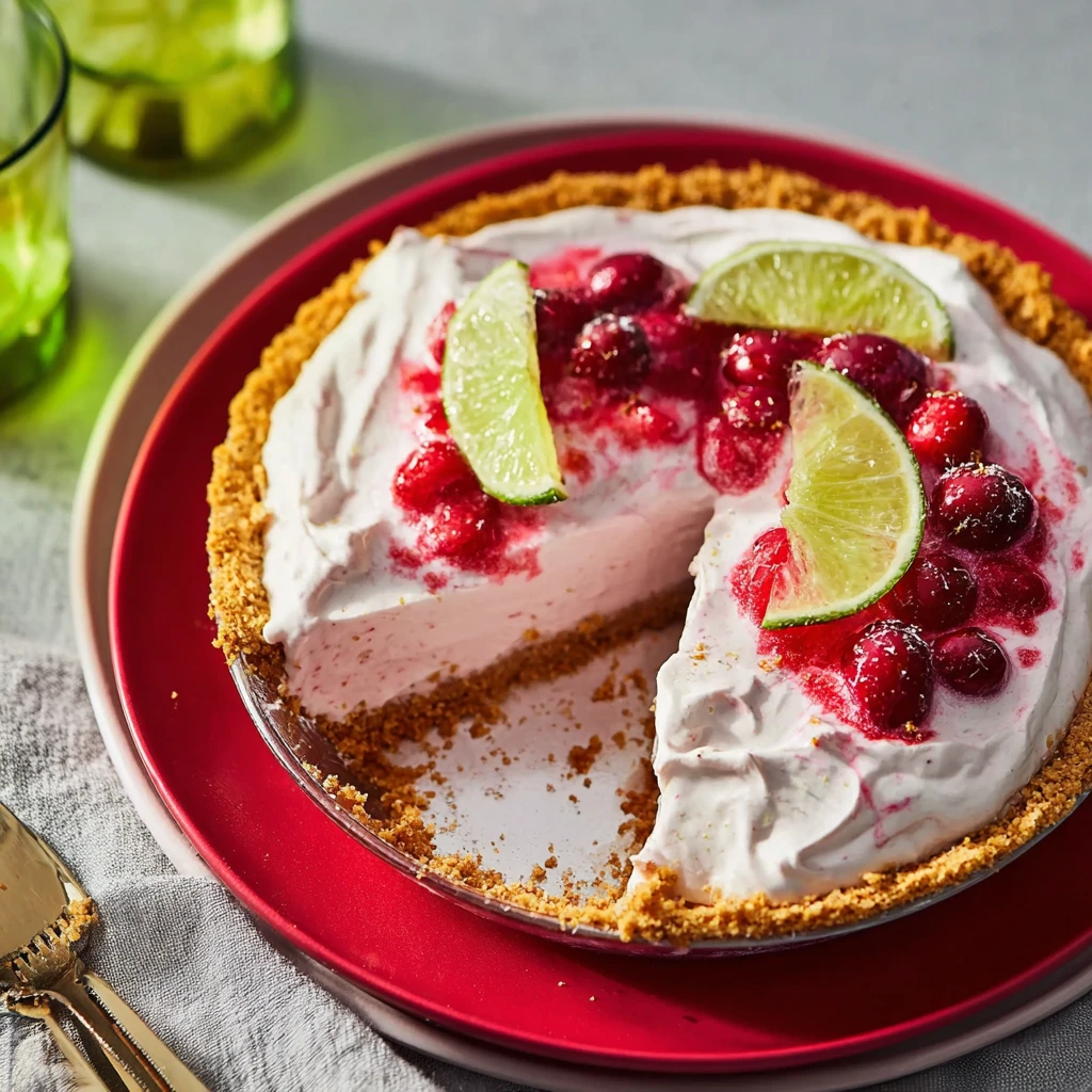 Friendsgiving Recipes - Cranberry-Key Lime Pie
