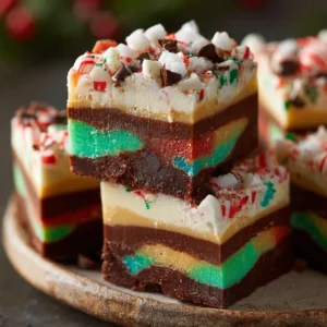 Layered Christmas Fudge