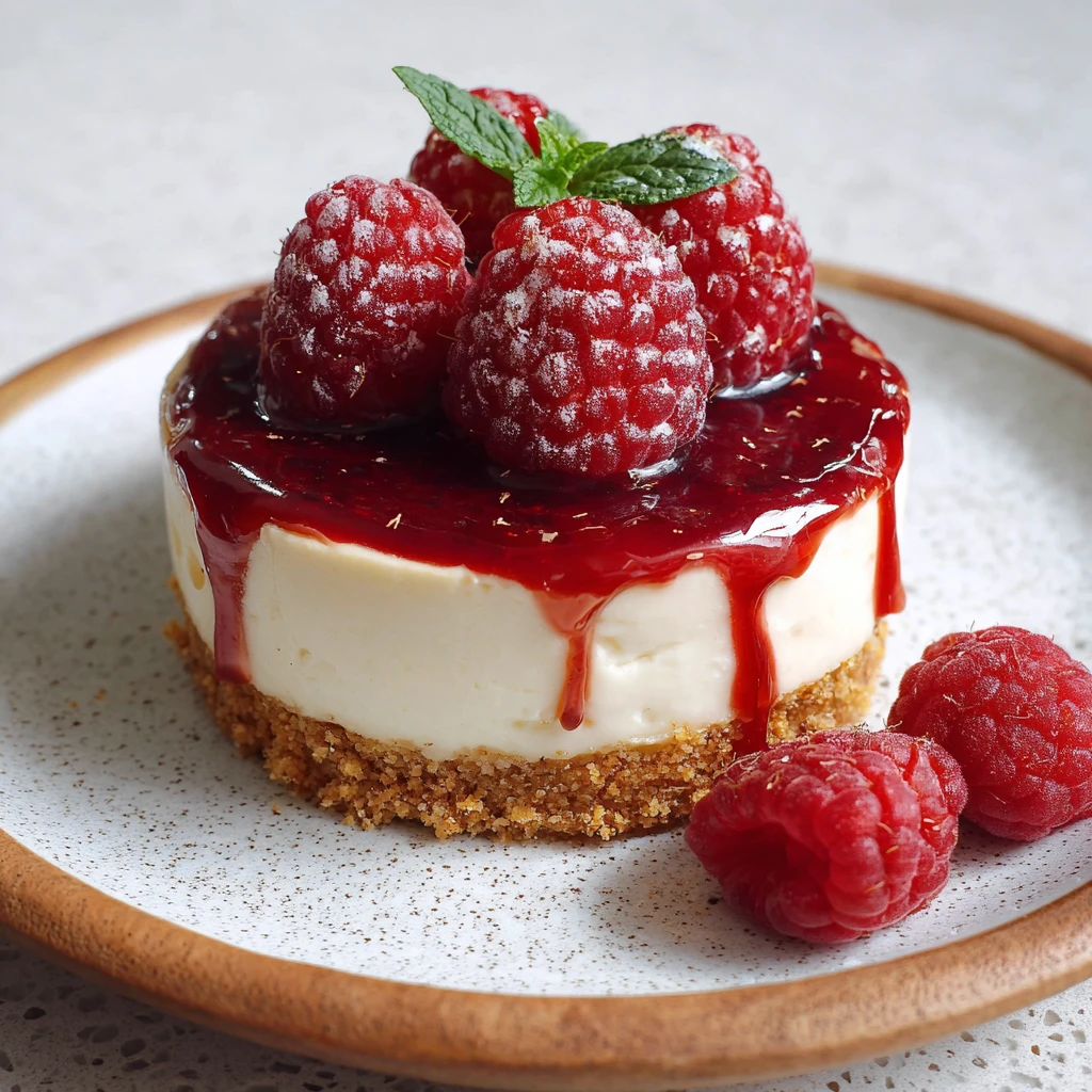 Low Calorie Mini Raspberry Cheesecake