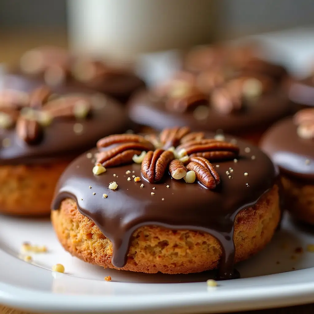 Pecan Russian Tea Cakes with Chocolate