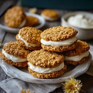 Pumpkin Oatmeal Cream Pies