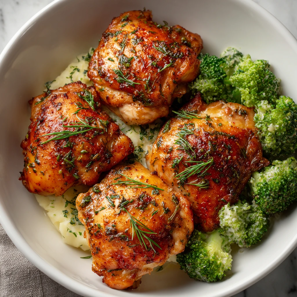 Quick Oven-Roasted Boneless Chicken Thighs Dinner Recipe