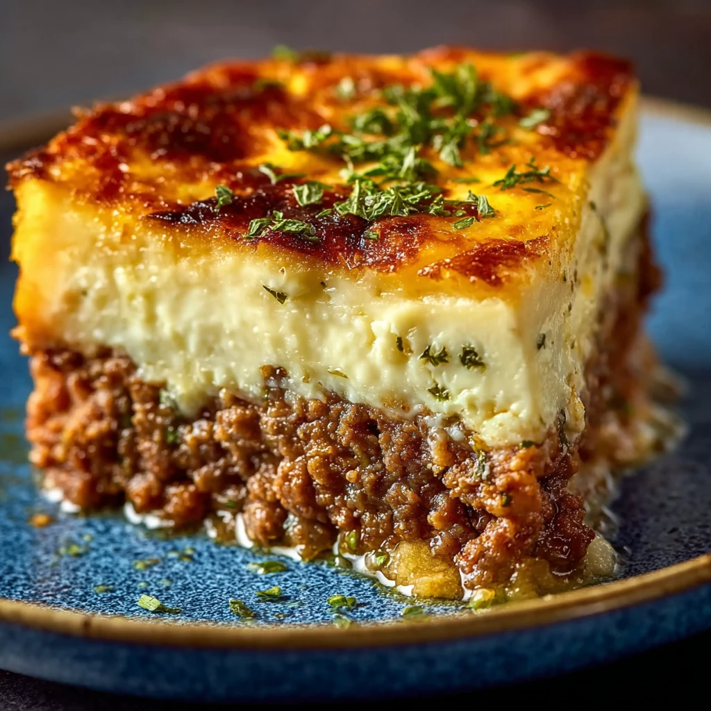 Savory Meat and Cheese Pie