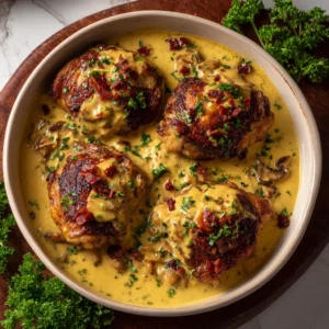 Smothered Chicken Thighs