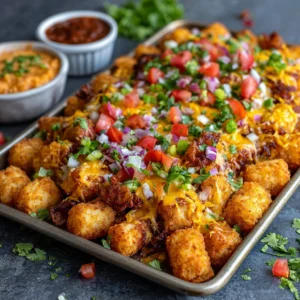 Sweet Potato Tater Tot Nachos Recipe