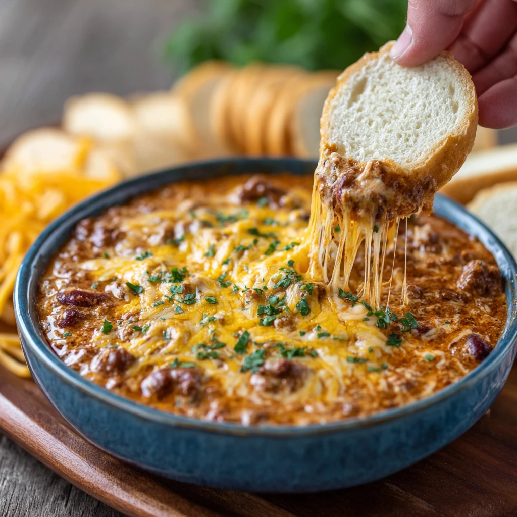 3 Ingredient Chili Cheese Dip