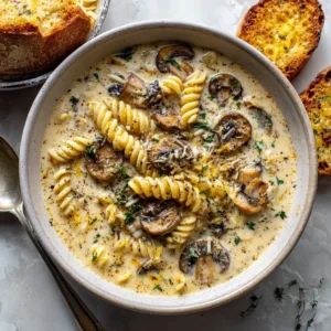 Cozy Creamy Mushroom Pasta Soup: A Comforting Delight