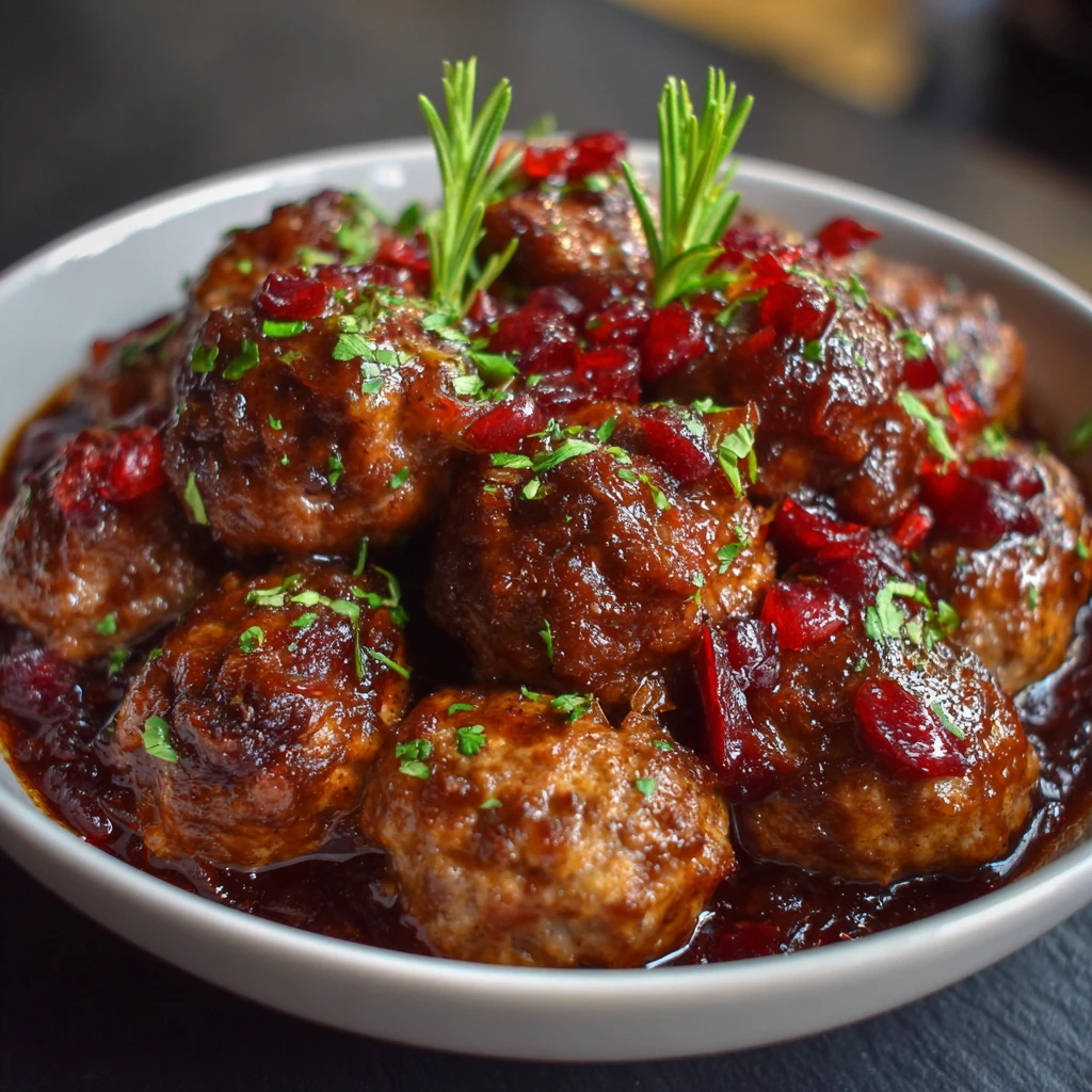Cranberry Meatballs (Quick & Easy)