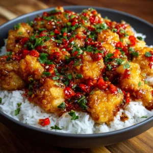 Crispy Delicious Firecracker Chicken