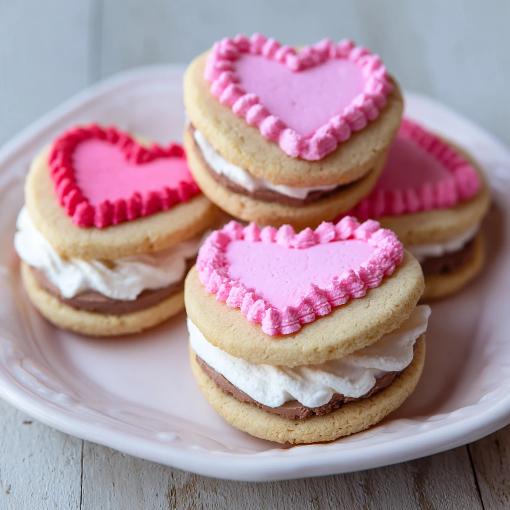 Delightful Valentine Sandwich Cookies for a Sweet Surprise
