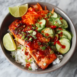 Irresistible Honey Sriracha Salmon Bowls Recipe