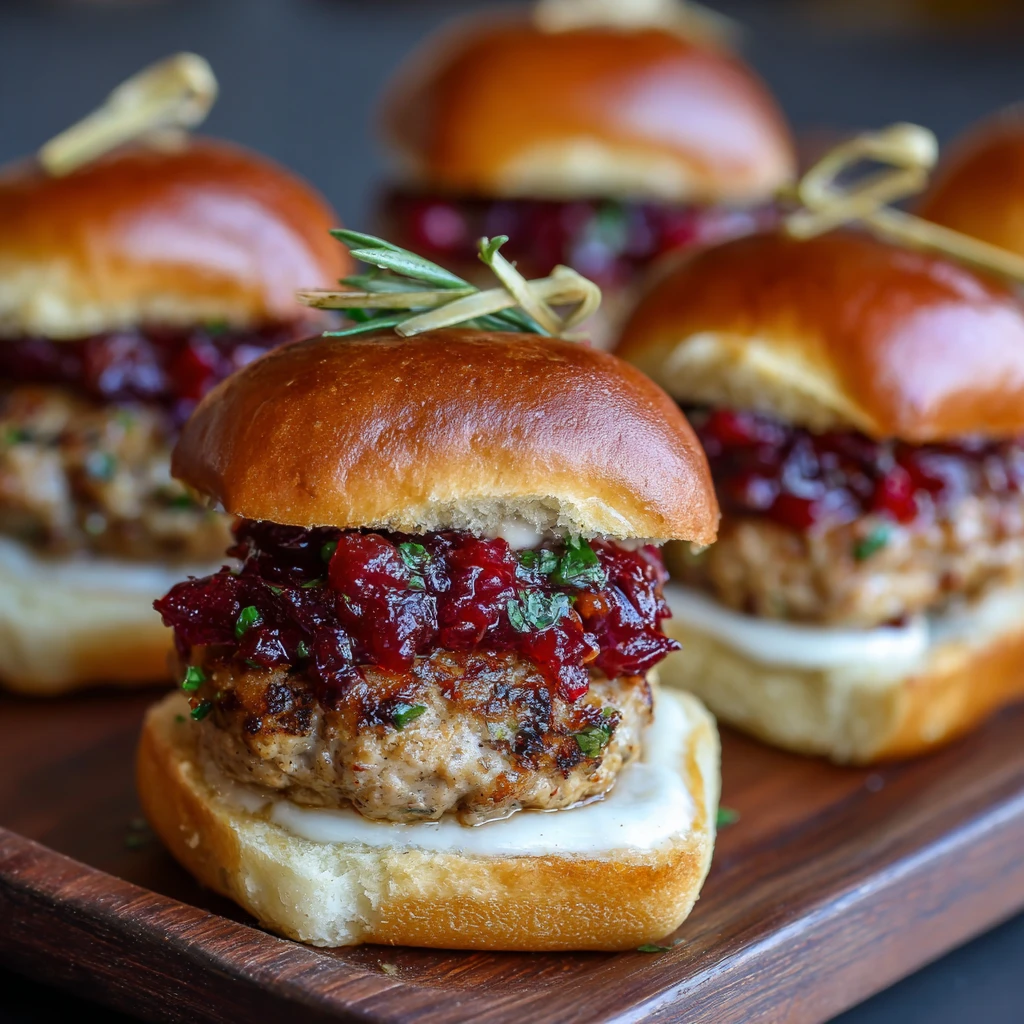 Perfect Ground Turkey Cranberry Sliders