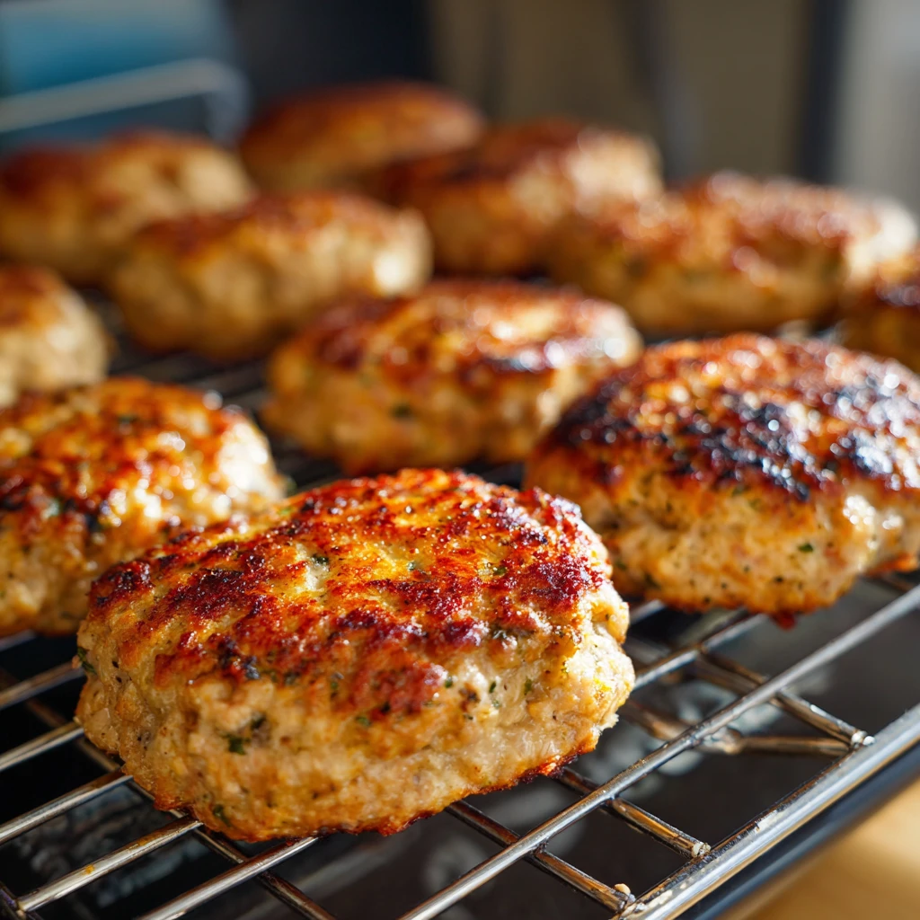 Perfect Ground Turkey Burgers in the Oven