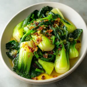 Sautéed Bok Choy with Garlic and Ginger