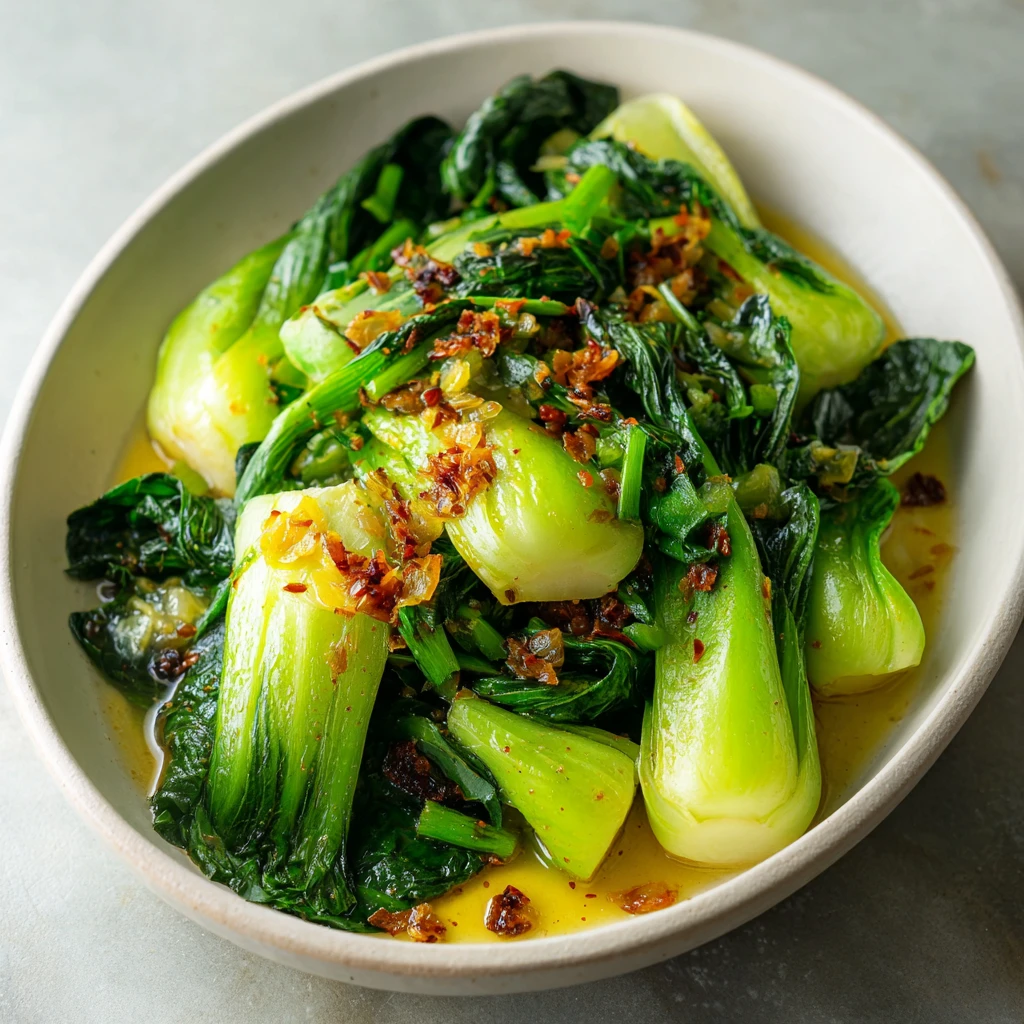 Sautéed Bok Choy with Garlic and Ginger