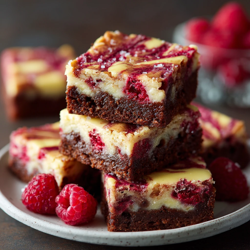 White Chocolate Raspberry Swirl Brownies (Easy Bakery-Style)