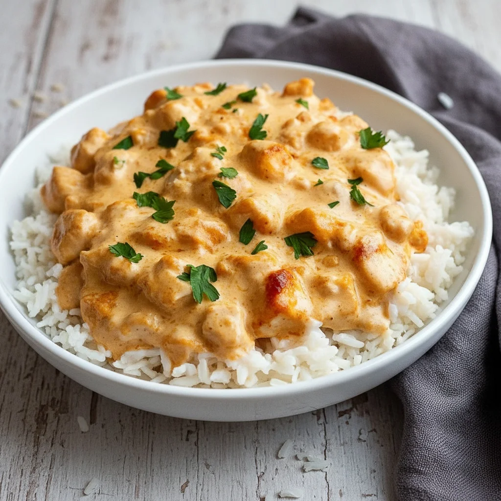 Creamy Smothered Chicken and Rice