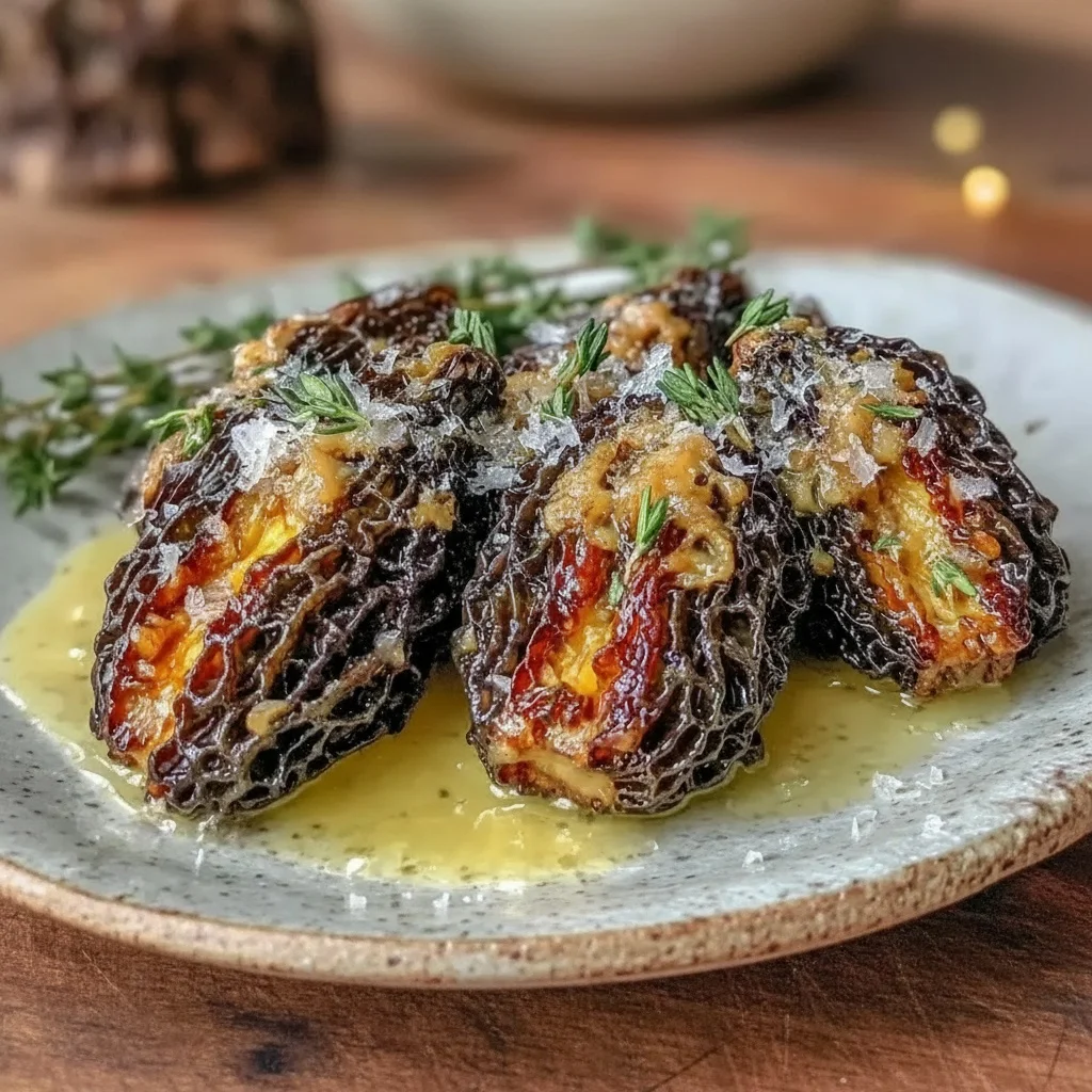 Crispy Pan-Seared Morel Mushrooms with Brown Butter and Thyme