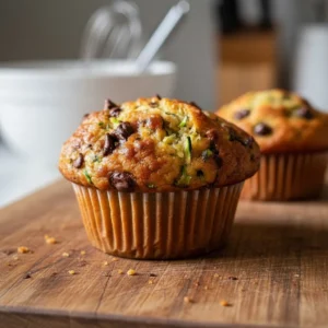 Moist Chocolate Chip Zucchini Muffins: 2 Secrets – Forkful Heaven