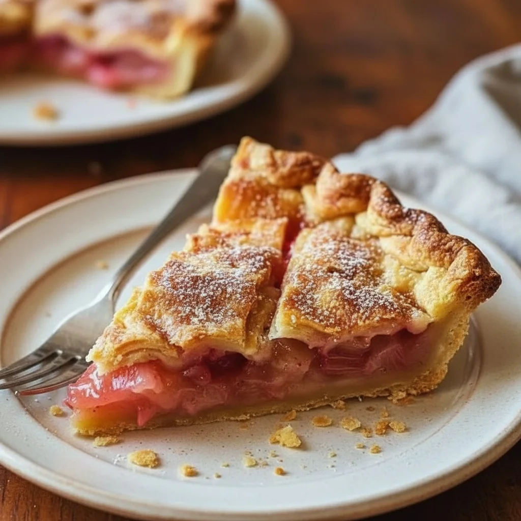 Rhubarb Custard Pie