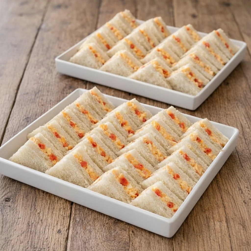 Southern Pimento Cheese Tea Sandwiches