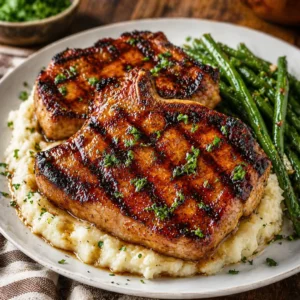 Ultimate Mother's Day Brown Sugar Glazed Pork Chops