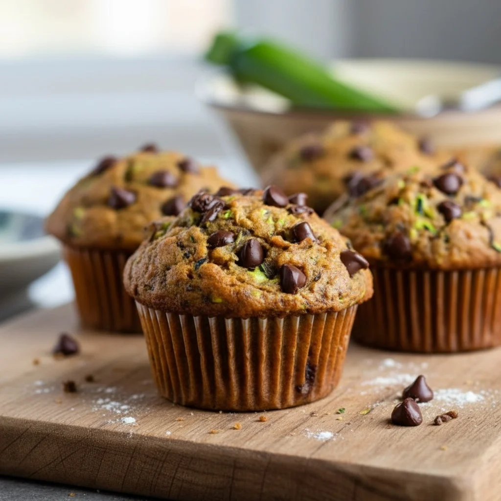 Zucchini Chocolate Chip Muffins