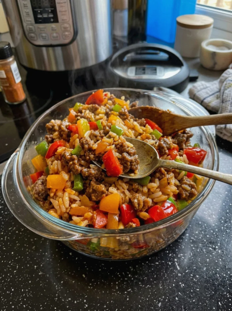 Beef and Rice Stir-Fry
