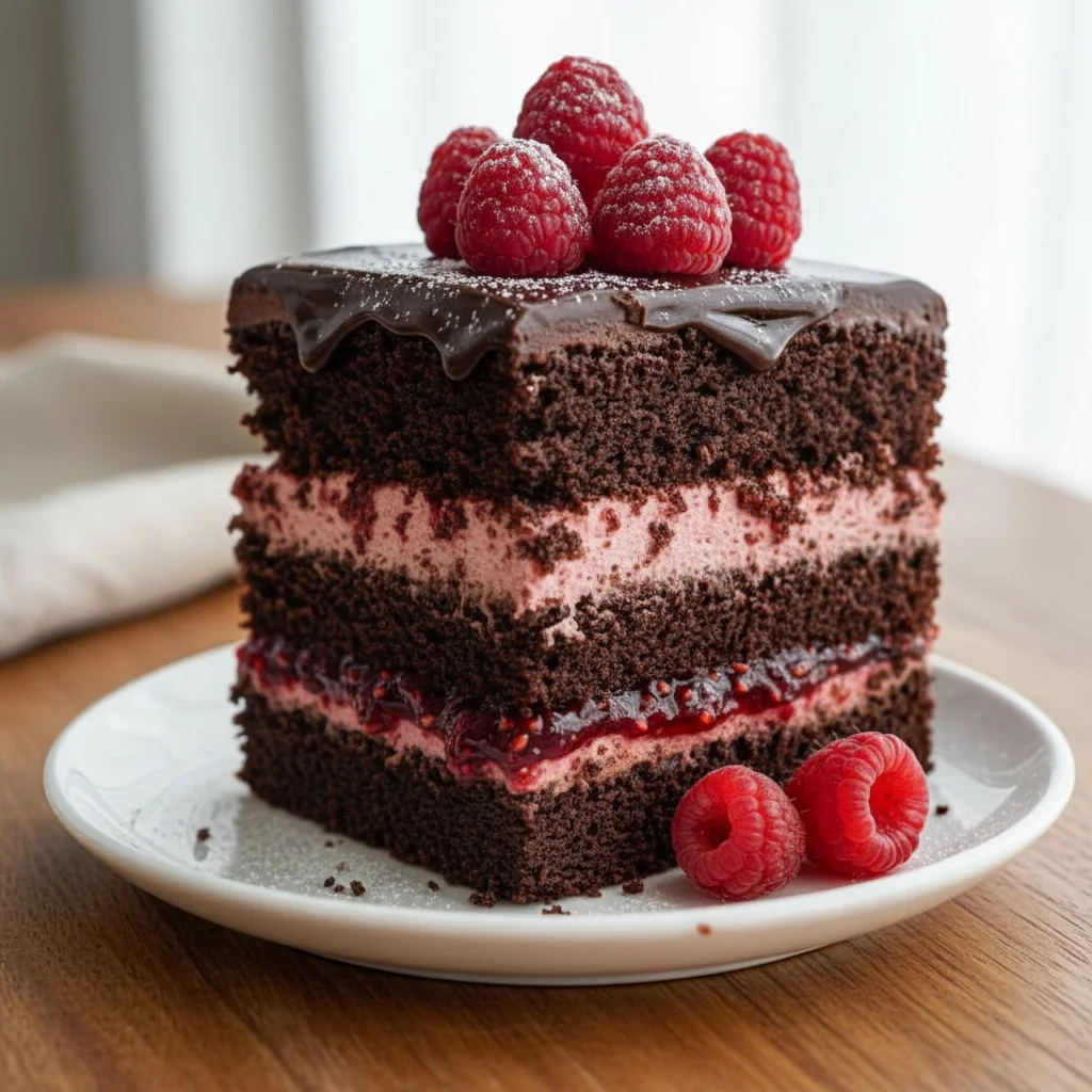 6 must-try desserts for - Dark Chocolate Raspberry Mousse Cake: A Decadent Delight