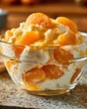 Creamy Mandarin Orange Jello Salad with Cottage Cheese
