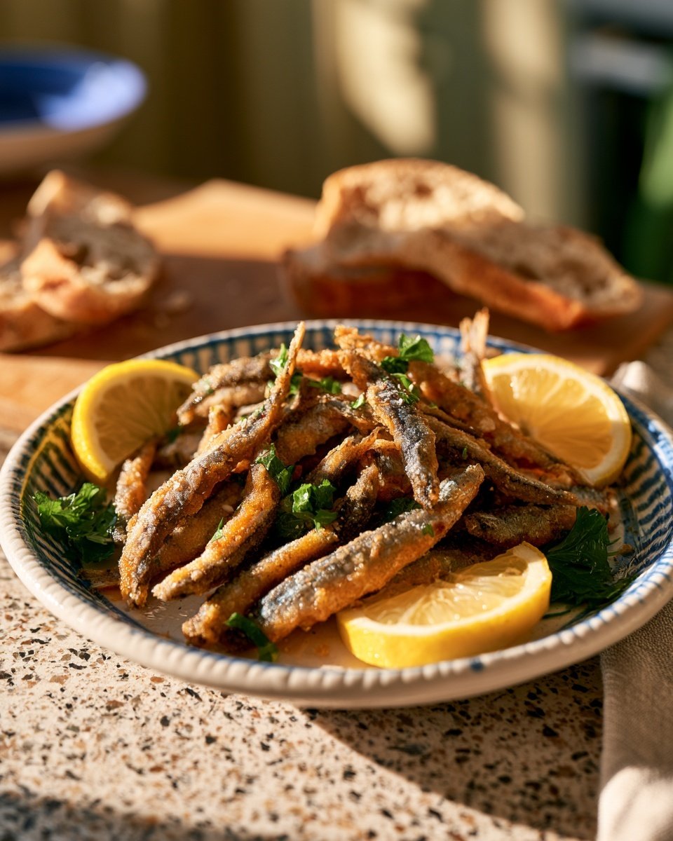 Easy fried anchovies - 1