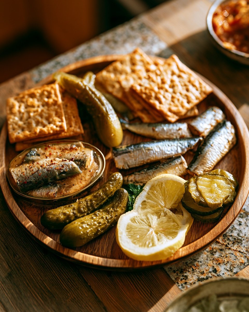 tinned fish charcuterie board - 1