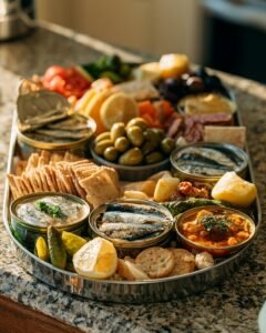 How to Build a Tinned Fish Charcuterie Board