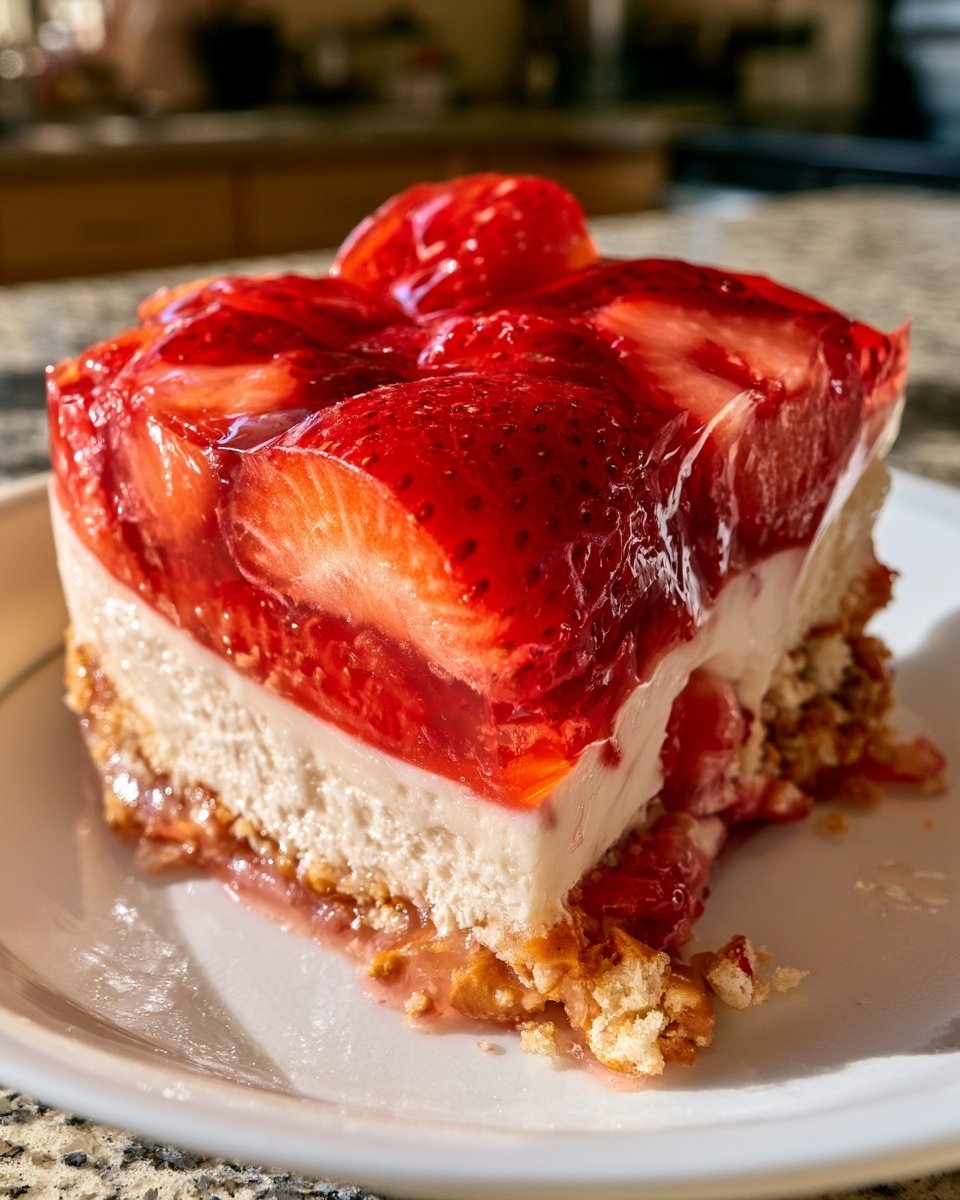 Strawberry Pretzel Jello Salad - 1