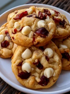 White Chocolate Cranberry Cookies
