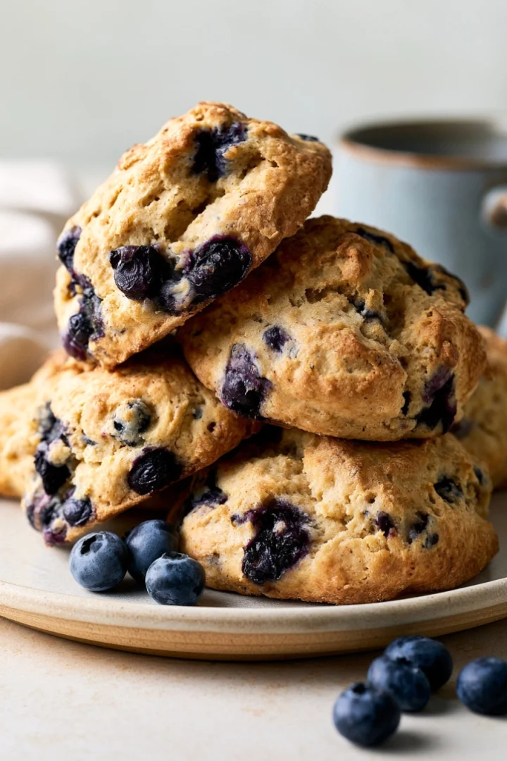 Ingredients and preparation for Classic Homemade Scones with Simple Ingredients