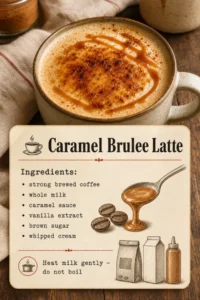 Caramel Brulee Latte: Most Popular Starbucks Caramel Drink