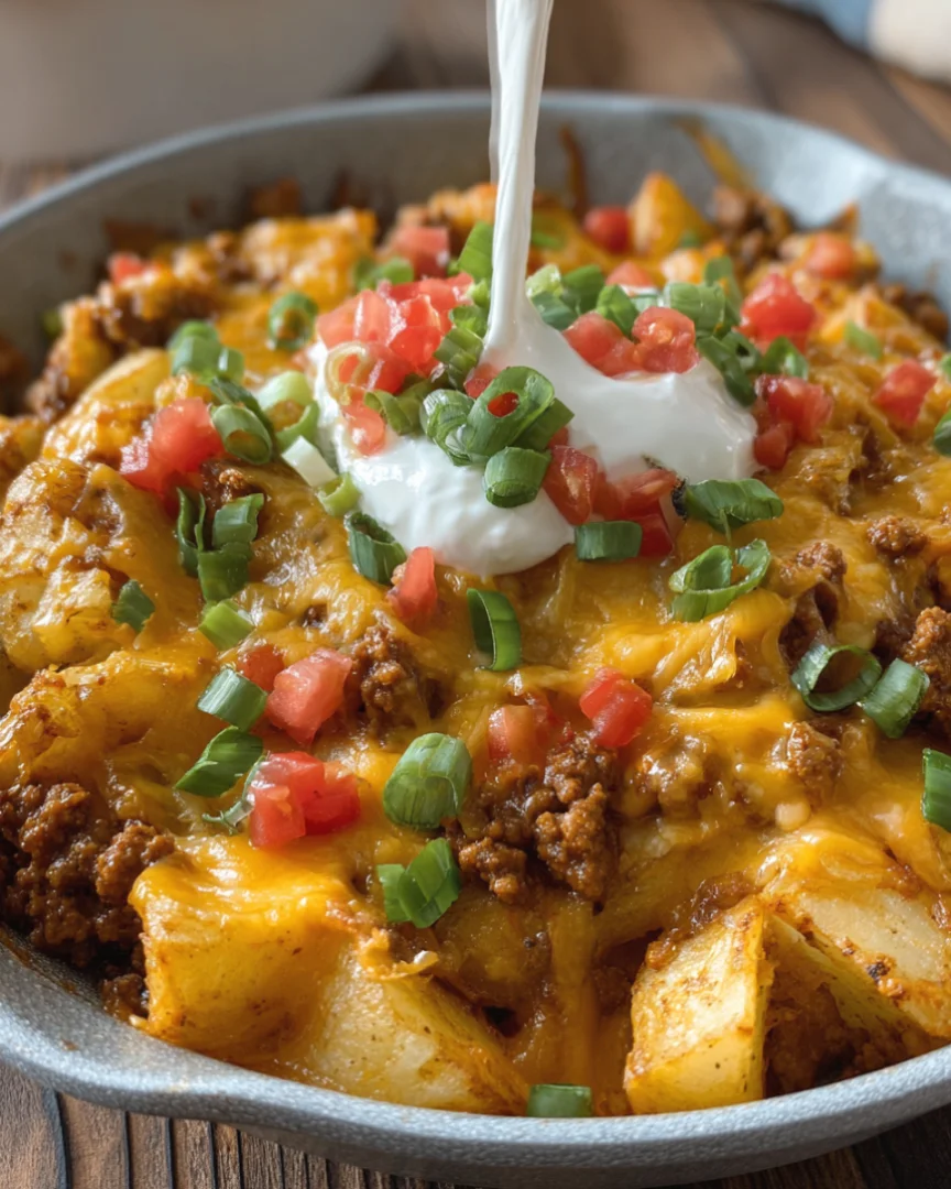 Cheesy Taco Potatoes