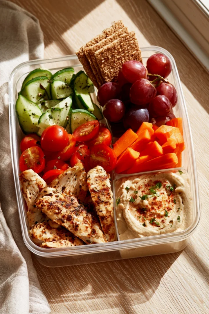 Ingredients and preparation for Healthy Bento Box Lunch Ideas for Adults