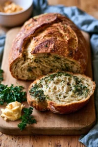 Homemade Herb and Garlic Bread from Scratch