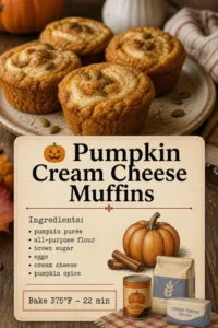 Pumpkin Cream Cheese Muffins