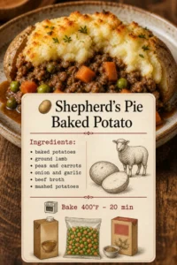 Shepherd’s Pie Baked Potato – Hearty, Comforting & Packed with Flavor!